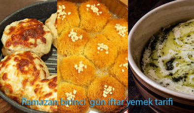 İftarda ne pişirsem? Ramazanın 1. gününe özel iftar menüsü