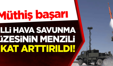Müthiş başarı: Milli hava savunma füzesinin menzili 4 kat arttırıldı!