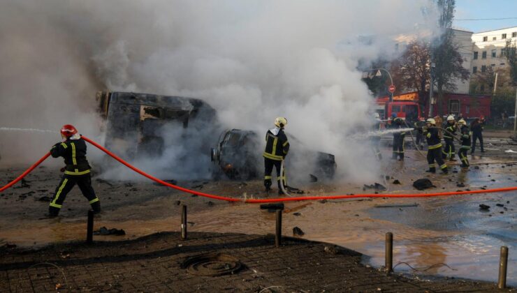 Saldırı sonrası Kiev sokakları kana bulandı