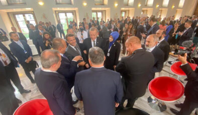 Cumhurbaşkanı Erdoğan Aliyev, Macron ve Paşinyan ile görüştü