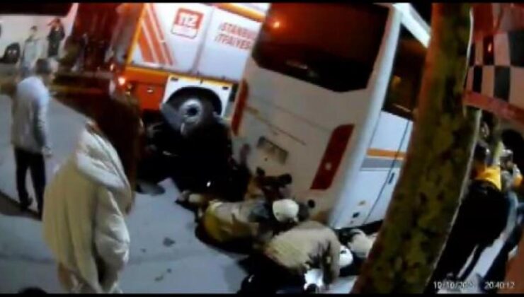 Bayrampaşa’da motosikletin çaptığı kadın midibüsün altına girdi