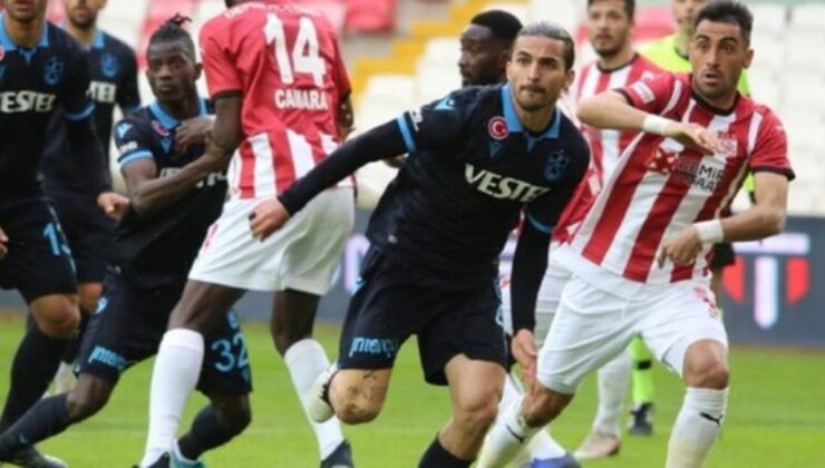 Trabzonspor-Sivasspor: 1-0 Bitti (MAÇ SONUCU ÖZET).