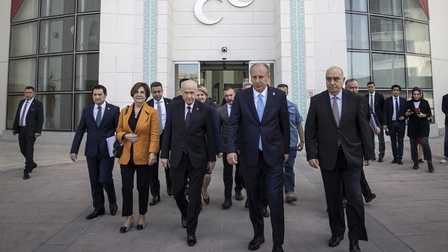 MHP Genel Başkanı Bahçeli, Muharrem İnce ile görüştü