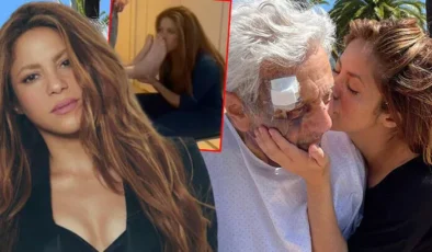 Shakira hastanedeki babasını ziyaret edip, ayaklarını öptü