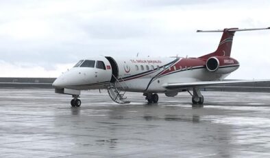 Ambulans uçak, 3 hasta için gökyüzünde mekik dokudu