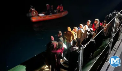 Bodrum açıklarında geri itilen 57 kaçak göçmen kurtarıldı