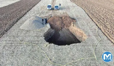 Düşmekten son anda kurtuldu: Sivas 10 metrelik obruk