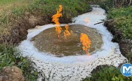 Düzce’deki depremin ardından oldu: Yanan su şaşkına çevirdi