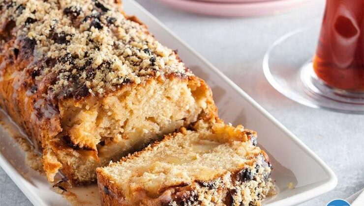 Elmalı Glazürlü Kek