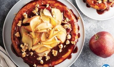 Elmalı Ve Karamelli Cheesecake