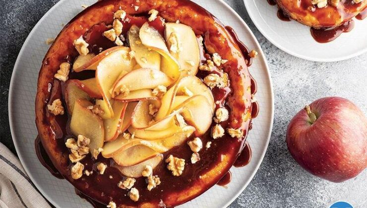 Elmalı Ve Karamelli Cheesecake