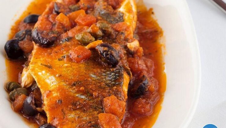 Fırında Pişmiş Sicilyan Levrek