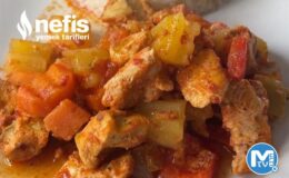 Fırında Tavuklu Sebze