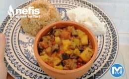 Güveçte Sebzeli Et Ve Şehriyeli Bulgur Pilavı