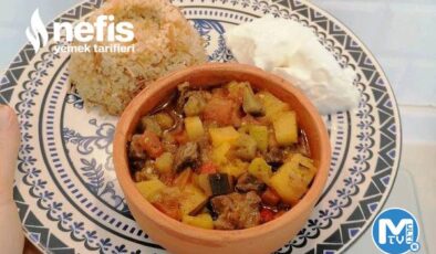 Güveçte Sebzeli Et Ve Şehriyeli Bulgur Pilavı