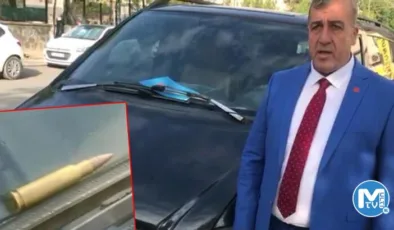 Kayyumun aracının üzerine uzun namlulu silah mermisi bırakıldı