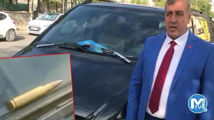 Kayyumun aracının üzerine uzun namlulu silah mermisi bırakıldı