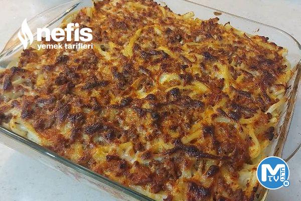Kıymalı Beşamel Soslu Fırın Makarna
