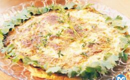 Lor peynirli ve mantarlı yufka pay