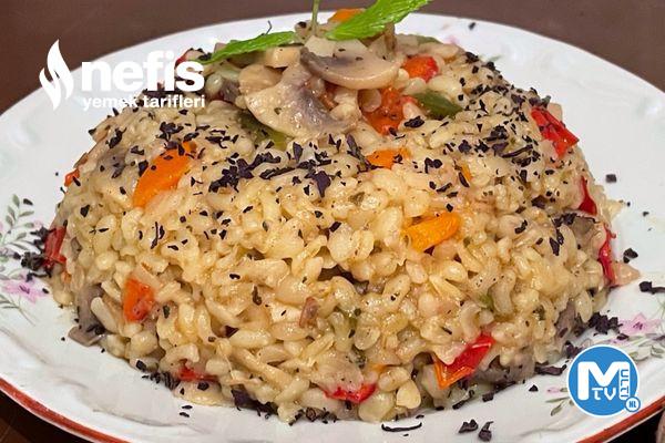 Mantarlı Bulgur Pilavı