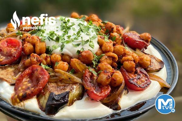 Patlıcanlı Nohutlu Salata