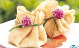 Peynir, ceviz ve ıspanaklı bohçalar