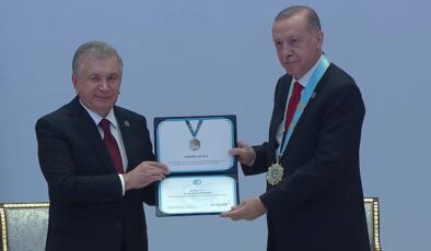 Cumhurbaşkanı Erdoğan’a “Türk Dünyası Ali Nişanı”