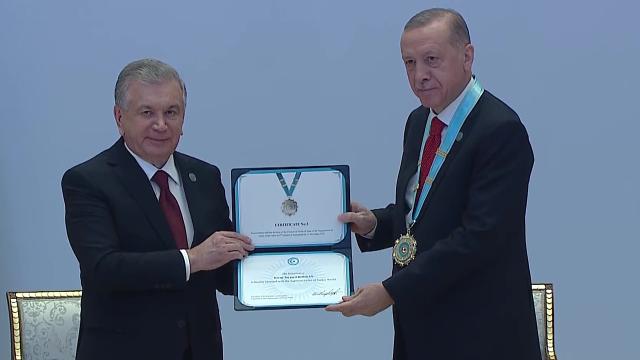 Cumhurbaşkanı Erdoğan’a “Türk Dünyası Ali Nişanı”