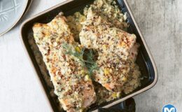 Tavada Kremalı Somon