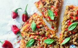 Yeşil Mercimek Ve Tam Buğday Unlu Pizza