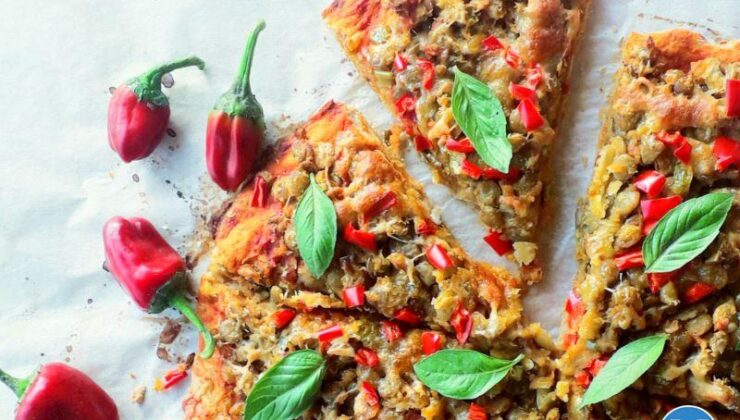Yeşil Mercimek Ve Tam Buğday Unlu Pizza