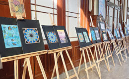 Yetim çocukların sergisi