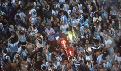 Arjantin sokaklarında Dünya Kupası zaferi