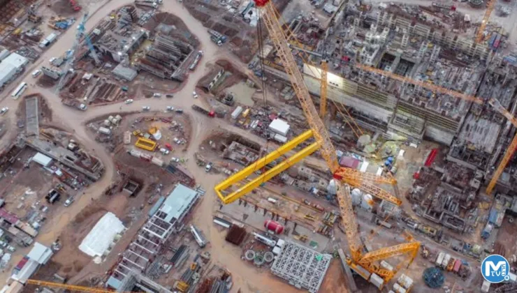 Akkuyu NGS’de köprülü vinç montajı