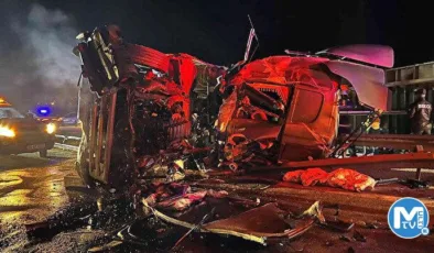 Anadolu Otoyolu’nda feci kaza: Devrilen TIR’da sıkışan sürücü hayatını kaybetti