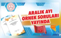 Aralık ayı örnek soruları yayında