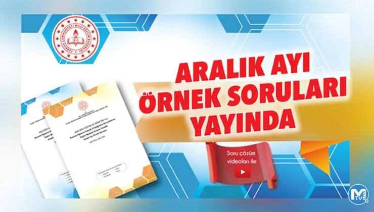 Aralık ayı örnek soruları yayında