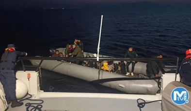 Bodrum açıklarında Yunan unsurlarının ittiği 33 kaçak göçmen kurtarıldı