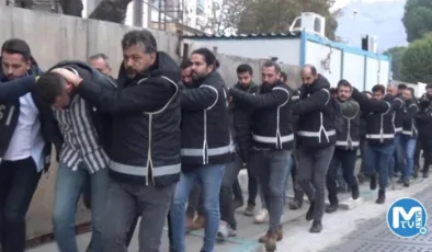 Çökertilen ‘Baybekler’ çetesi üyeleri adliyeye sevk edildi