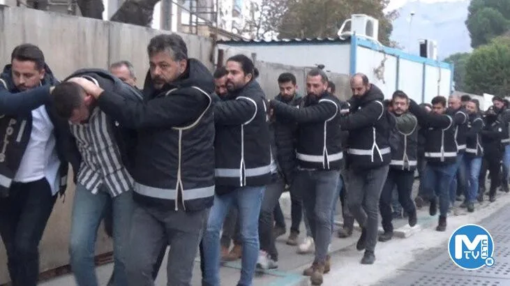 Çökertilen ‘Baybekler’ çetesi üyeleri adliyeye sevk edildi