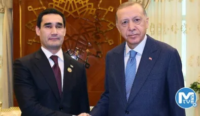 Cumhurbaşkanı Erdoğan Türkmenistan Devlet Başkanı Berdimuhamedov’la görüştü