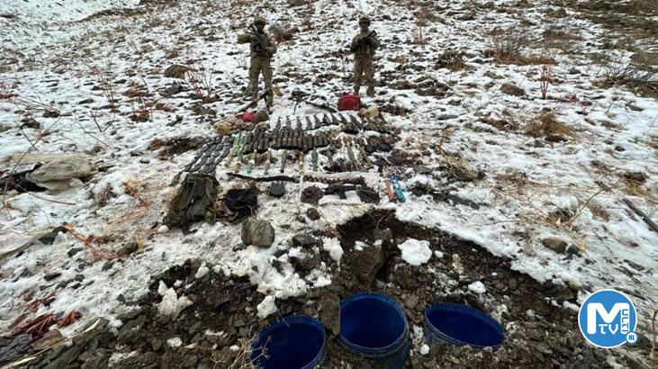 Eren Abluka operasyon bölgesinde mühimmat ele geçirildi