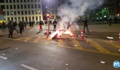 Fransa-Fas galibiyeti sonrası Avrupa sokakları karıştı