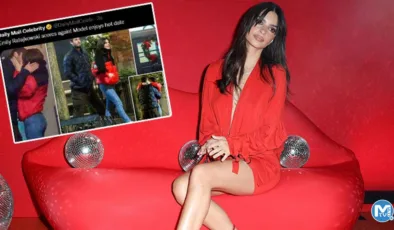 Güzel yıldız kapı önünde veda öpücüğü verirken yakalandı… O artık en gözde bekar: Telefonuna flört uygulaması yüklemiş