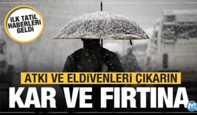 Kar bastırdı! Atkı ve eldivenleri çıkarın…Okullar tatil ve Meteoroloji’den uyarı