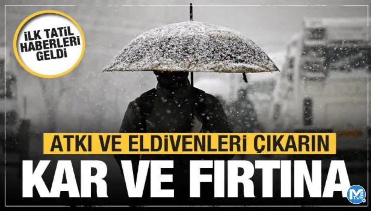 Kar bastırdı! Atkı ve eldivenleri çıkarın…Okullar tatil ve Meteoroloji’den uyarı