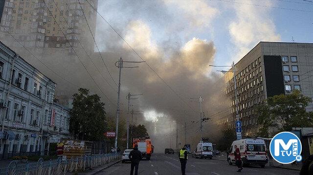 Kiev’de 10 insansız hava aracı düşürüldü