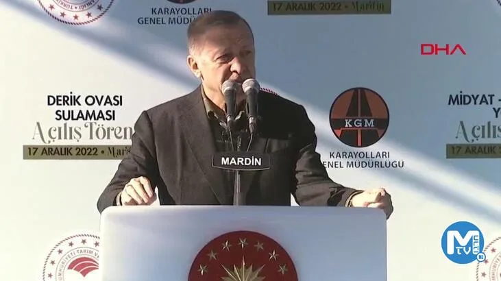 Son dakika… Cumhurbaşkanı Erdoğan’dan Mardin’de önemli açıklamalar