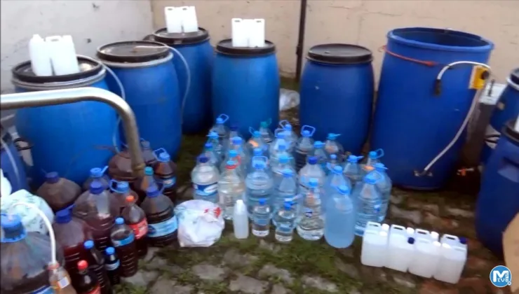 Tekirdağ’da 910 litre ‘sahte içki’ ele geçirildi