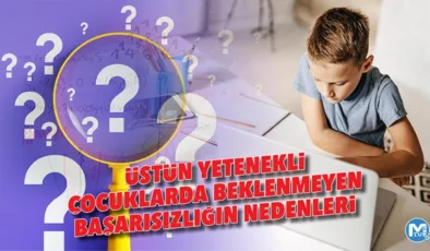 Üstün yetenekli çocuklarda beklenmeyen başarısızlığın nedenleri
